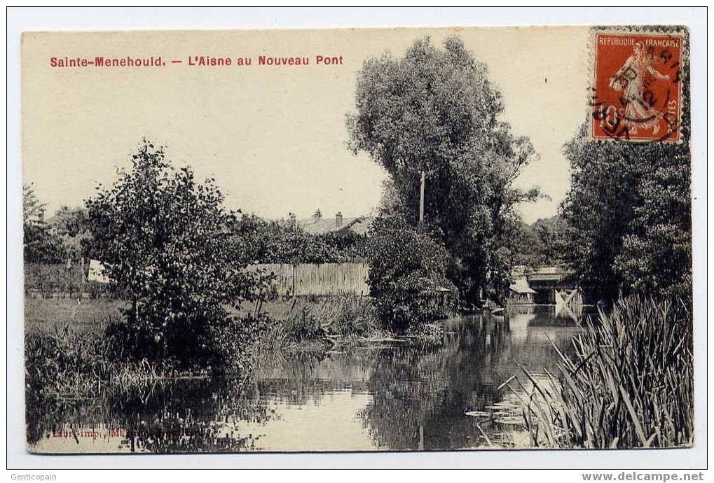 H114 - SAINTE-MENEHOULD - L'Aisne Au Nouveau Pont (1912) - Sainte-Menehould