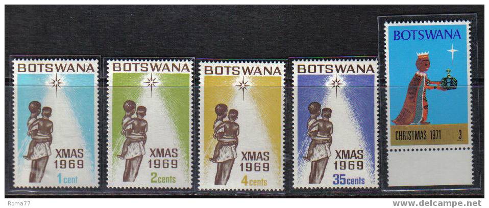 D901 2 - BOTSWANA , NATALE 1969 E 1971 *** - Botswana (1966-...)
