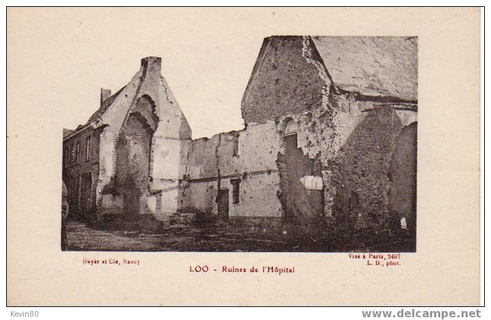 BELGIQUE LOO Ruines De L´Hôpital - Lo-Reninge