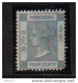 769 - HONG KONG ,  N. GIBBONS 9d . RARO MA DIFETTI  * - Ongebruikt