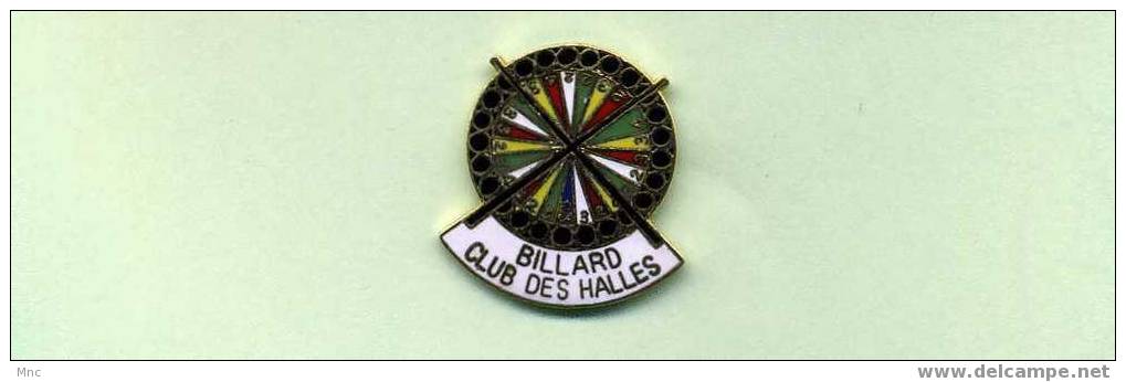 Pins "BILLARD CLUB DES HALLES" - Billares