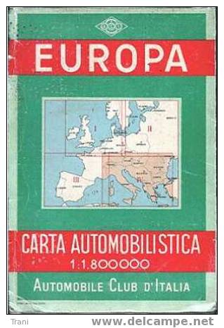 CARTA AUTOMOBILISTICA - Anno 1952 - Tourisme, Voyages