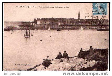 ST-MALO 35 - Vue Générale Prise Du Fort De La Cité - 22.8.1927 * - Saint-Lunaire