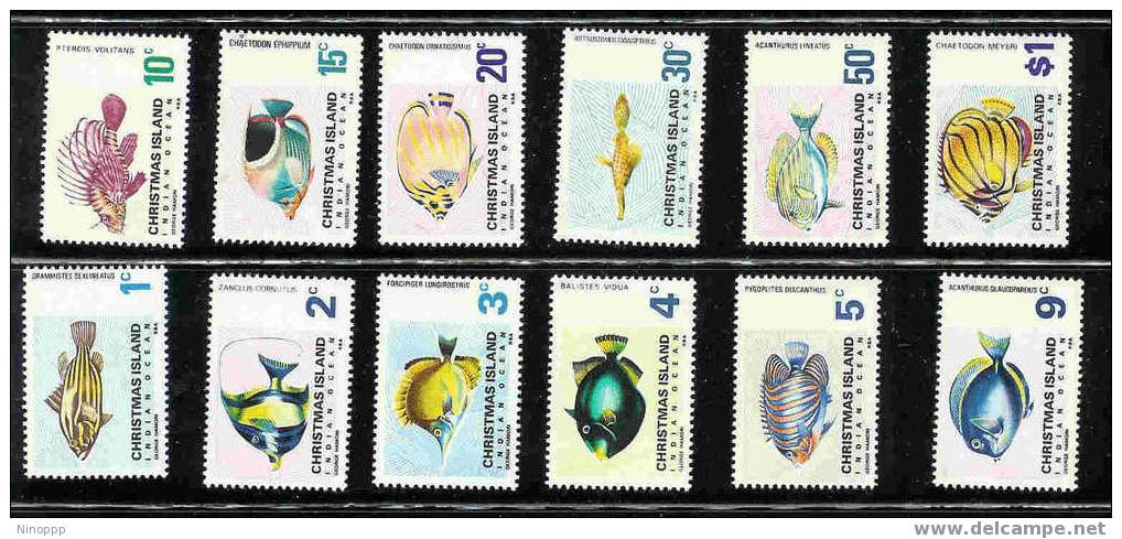 Christmas Island 1968-70 Fishes   Mint Never Hinged - Christmaseiland