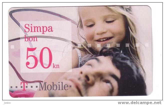 T-MOBILE - SIMPA - 50. Kuna ( Croatia GSM Prepaid Card ) * Children Child Childrens Enfant Enfants - Operadores De Telecom