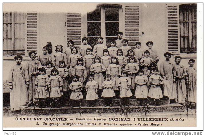 78 VILLEPREUX Orphelinat Crozatier Fondation Georges Bonjean,à VILLEPREUX Cpa Animée +enfants+ - Villepreux