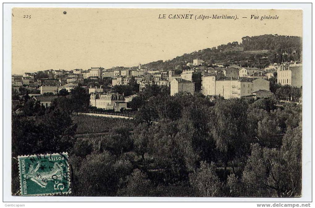 H117 - LE CANNET - Vue Générale  (1910) - Le Cannet