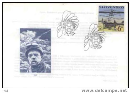 Slovakia 1996 Unaddressed Fdc. Airplanes - Other & Unclassified