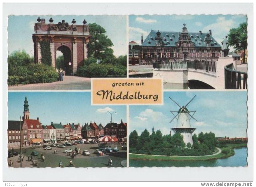 Groeten Uit Middelburg   - Gelopen Naar Belgie 1962 - Middelburg