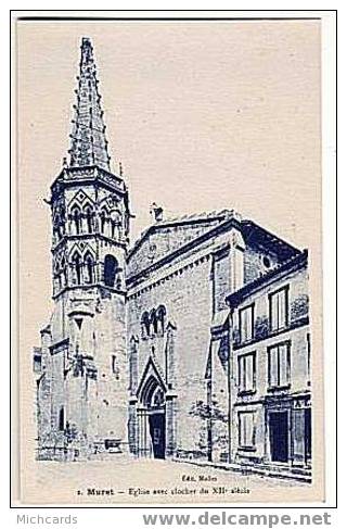 CPA 31 MURET - Eglise Avec Clocher Du XII Siecle - Muret