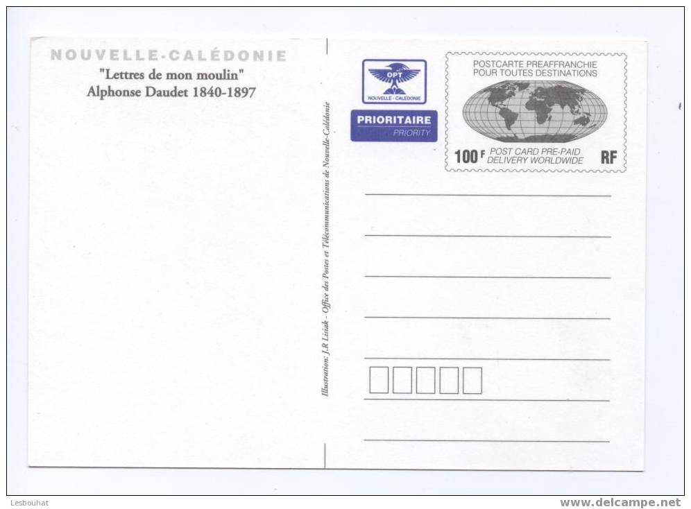 988/ NOUVELLE - CALEDONIE : Moulin D´ Alphonse Daudet >>> Entier Postal - Nouvelle Calédonie