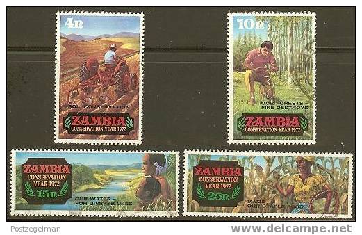 ZAMBIA 1972 Used Stamp(s) Nature Conservation 81-84 # 6377 - Zambie (1965-...)