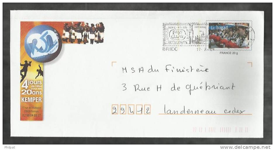 PAP PRET A POSTER BRETAGNE LE BAGAD - Prêts-à-poster:Stamped On Demand & Semi-official Overprinting (1995-...)