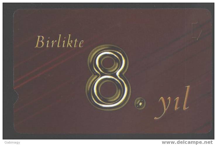TURKEY - TPC - N-379 - 8TH YEAR OF TUK TELECOM BROWN - Turquie