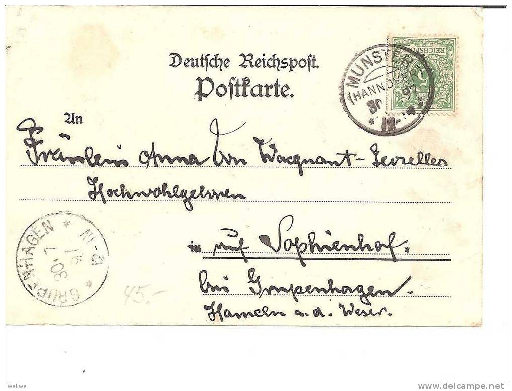 NS033/  Munster – 1897 – Gruss Vom Truppenübungsplatz, Kasernengelände Mit Div. Gebäuden - Munster