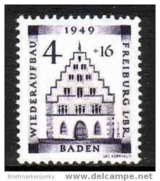 1029) Frz.Zone Baden Mi.Nr.38A Postfrisch - Bade