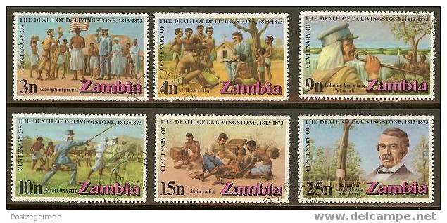 ZAMBIA 1973 Used Stamp(s) David Livingstone 102-107 #6381 - Zambia (1965-...)