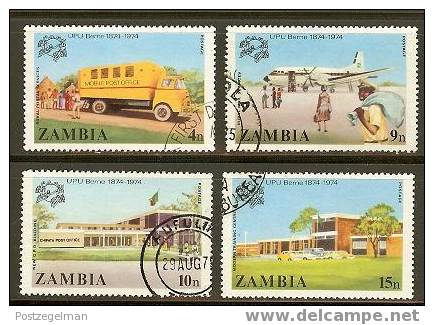 ZAMBIA 1974 CTO Stamp(s) U.P.U. 133-136 #6387 - Zambia (1965-...)