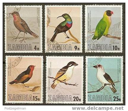 ZAMBIA 1977 CTO Stamp(s) Birds 180-185 #6395 - Zambie (1965-...)