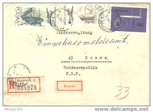 Polen / Poland - Umschlag Echt Gelaufen / Cover Used (0105) - Brieven En Documenten