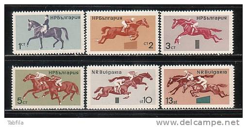 BULGARIA / BULGARIE - 1965 - Hippisme - 6v** - Paardensport