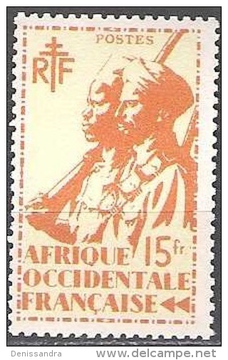 Afrique Occidentale Française 1945 Michel 21 Neuf ** Cote (2001) 2.80 € Soldats Coloniaux - Nuovi