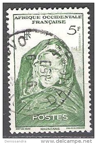 Afrique Occidentale Française 1947 Michel 47 O Cote (2001) 0.30 € Femme De Mauritanie Cachet Rond - Usados