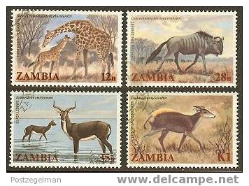 ZAMBIA 1983 CTO Stamp(s) Animals 294-297 #6416 - Zambie (1965-...)