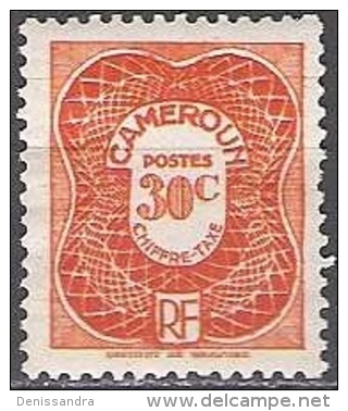 Cameroun 1947 Michel Taxe 26 Neuf * Cote (2001) 0.30 Euro Chiffre Au Milieu - Unused Stamps