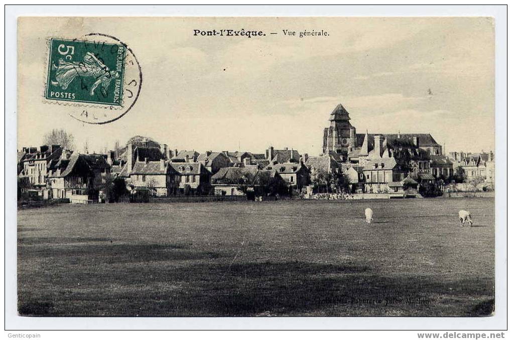 H119 - PONT-l'EVÊQUE - Vue Générale (1910) - Pont-l'Evèque