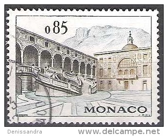 Monaco 1960 Michel 647 O Cote (2008) 4.00 Euro Palais Princier Cour D'honneur Cachet Rond - Usati