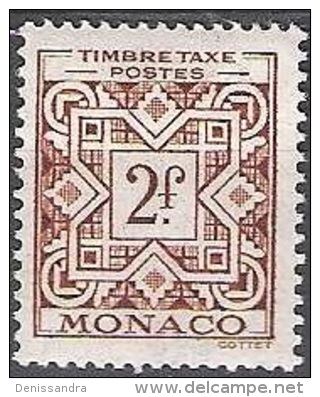Monaco 1946 Michel Taxe 33 Neuf * Cote (2008) 0.20 Euro Chiffre - Impuesto