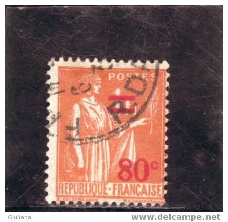 Francia -  N. 359  Used  (UNI)  1937 - 1932-39 Paz