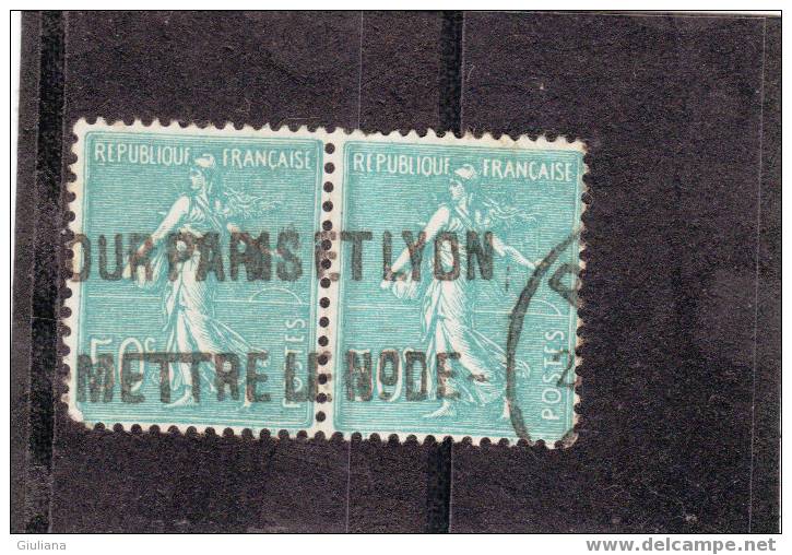 Francia - N. 362 Used (UNI)  1937-39  In Coppia - 1903-60 Sower - Ligned