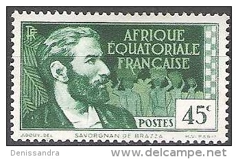 Afrique Equatoriale Française 1937 Michel 41 Neuf * Cote (2002) 0.80 € Pierre Savorgnan De Brazza - Nuevos