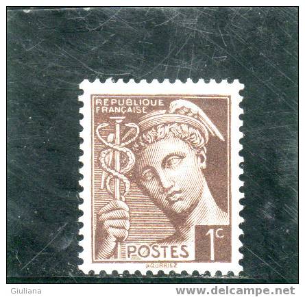 Francia - N. 404**     (UNI)  1938-41 - 1938-42 Mercurius