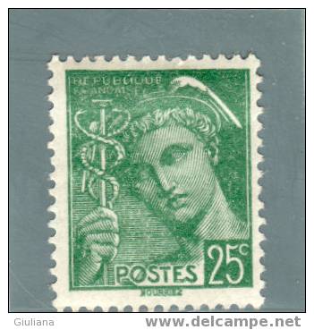 Francia - N. 411**  (UNI)  1938-41 - 1938-42 Mercurio