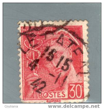 Francia - N. 412 Used (UNI)  1938-41 - 1938-42 Mercurius