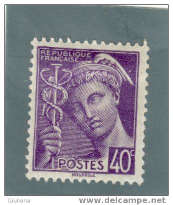 Francia - N. 413**/* (UNI)  1938-41 - 1938-42 Mercurius