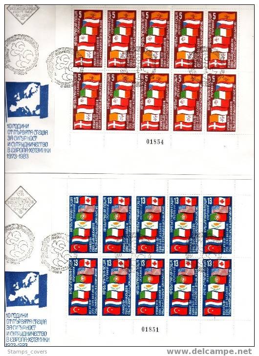 BULGARIA KLB FDC MICHEL 3138/41 EUROPA - FDC