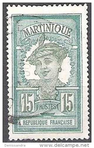 Martinique 1922 Michel 87 O Cote (2004) 0.40 Euro Femme Locale Cachet Rond - Usati