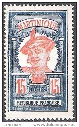 Martinique 1922 Michel 88 Neuf * Cote (2004) 1.70 Euro Femme Locale - Ungebraucht