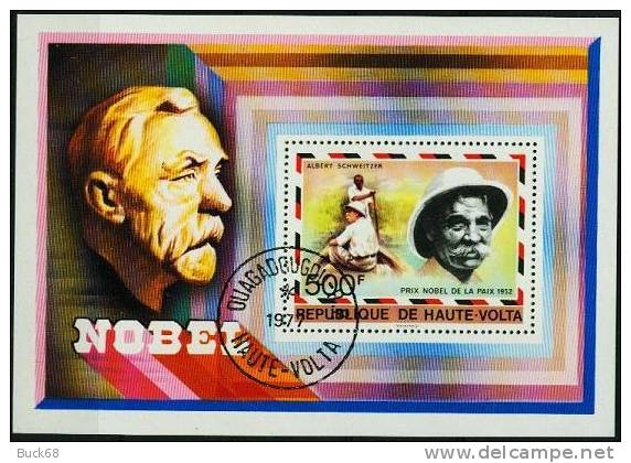 HAUTE-VOLTA BF 8 (o) : Albert SCHWEITZER Kaysersberg Gunsbach Lambaréné Gabon Prix NOBEL Paix - Albert Schweitzer