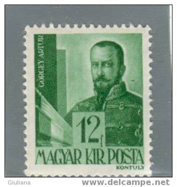 Ungheria - N. 620**(Yvert) 1943-44   Ordinaria - Unused Stamps