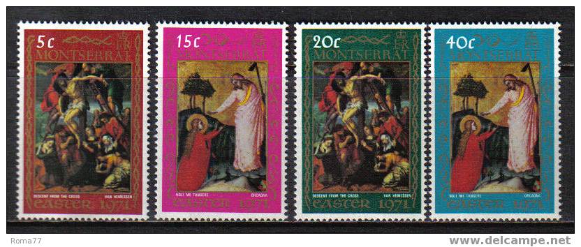 D921 - MONTSERRAT , PASQUA 1971 N. 256/259  *** - Easter