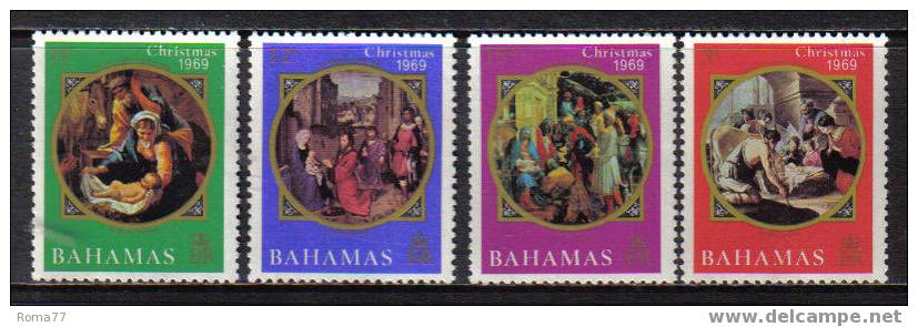 D937 - BAHAMAS , NATALE 1969 N. 283/286  *** CHRISTMAS - Bahama's (1973-...)