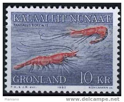 PIA - GRO - 1982 -Faune - Crevettes - (Yv 121) - Unused Stamps