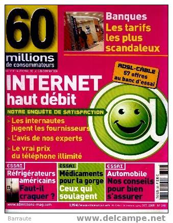 60millions De CONSO. "Internet HAUT DEBIT" - Computers