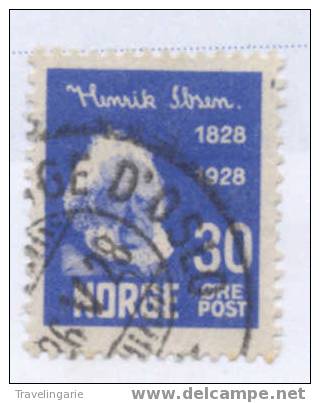 Noorwegen/norvége/norway 1928 Henrik Ibsen 30 Ore Used YV 131 - Altri & Non Classificati