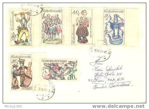 CSSR Umschlag Echt Gelaufen / Cover Used (0699) - Storia Postale